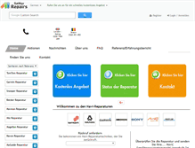 Tablet Screenshot of de.satnavrepairservice.com